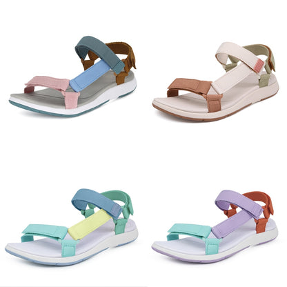 Sandale de marche sportive légère et confortable pour femme - Marron claire - Nos Sandales