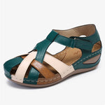 Sandale de marche confortable pour femme - Vert - Nos Sandales