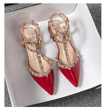 Sandales à strass et élégante - Rouge - Nos Sandales