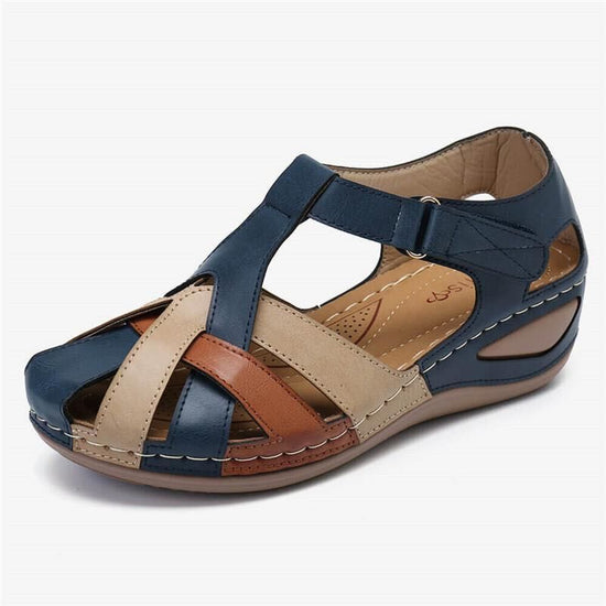 Sandale de marche confortable pour femme - Bleue - Nos Sandales