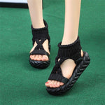 Sandales avec cordes confortables et légères - Noir - Nos Sandales