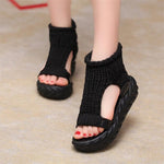 Sandales avec cordes confortables et légères - Noir - Nos Sandales