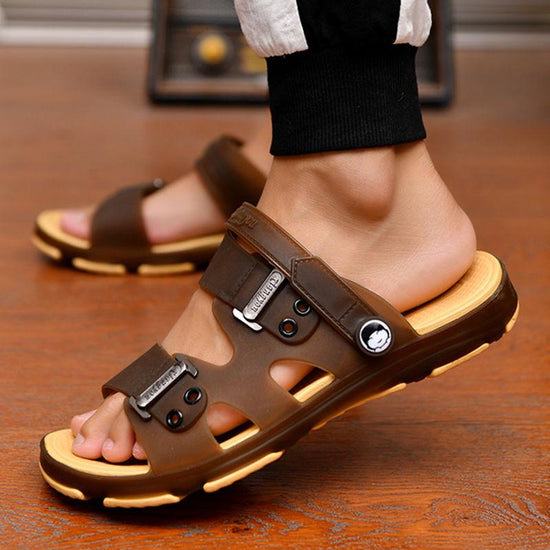 Sandales confortables antidérapantes et à la mode pour hommes - Marron - Nos Sandales