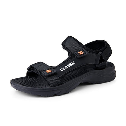 Sandales confortables de plage pour hommes - Noir - Nos Sandales
