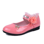 Sandales de princesse élégantes en cuir pour filles - Rose clair - Nos Sandales