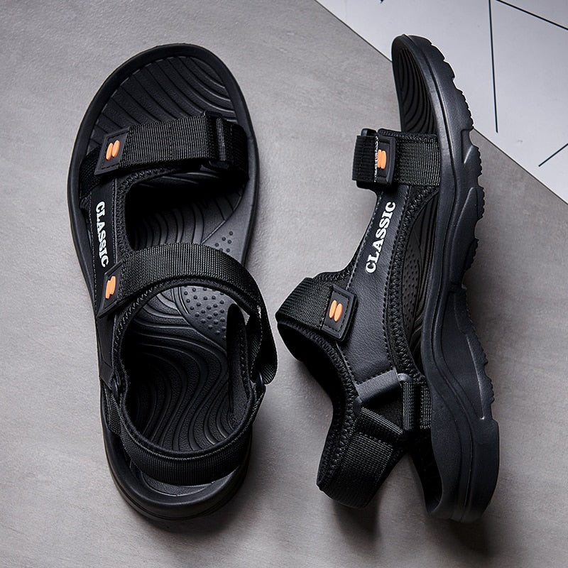 Sandales d'été confortable pour hommes - Black - Nos Sandales