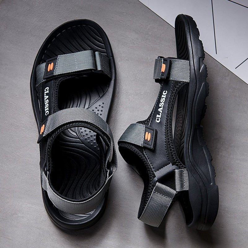Sandales d'été confortable pour hommes - Gray - Nos Sandales