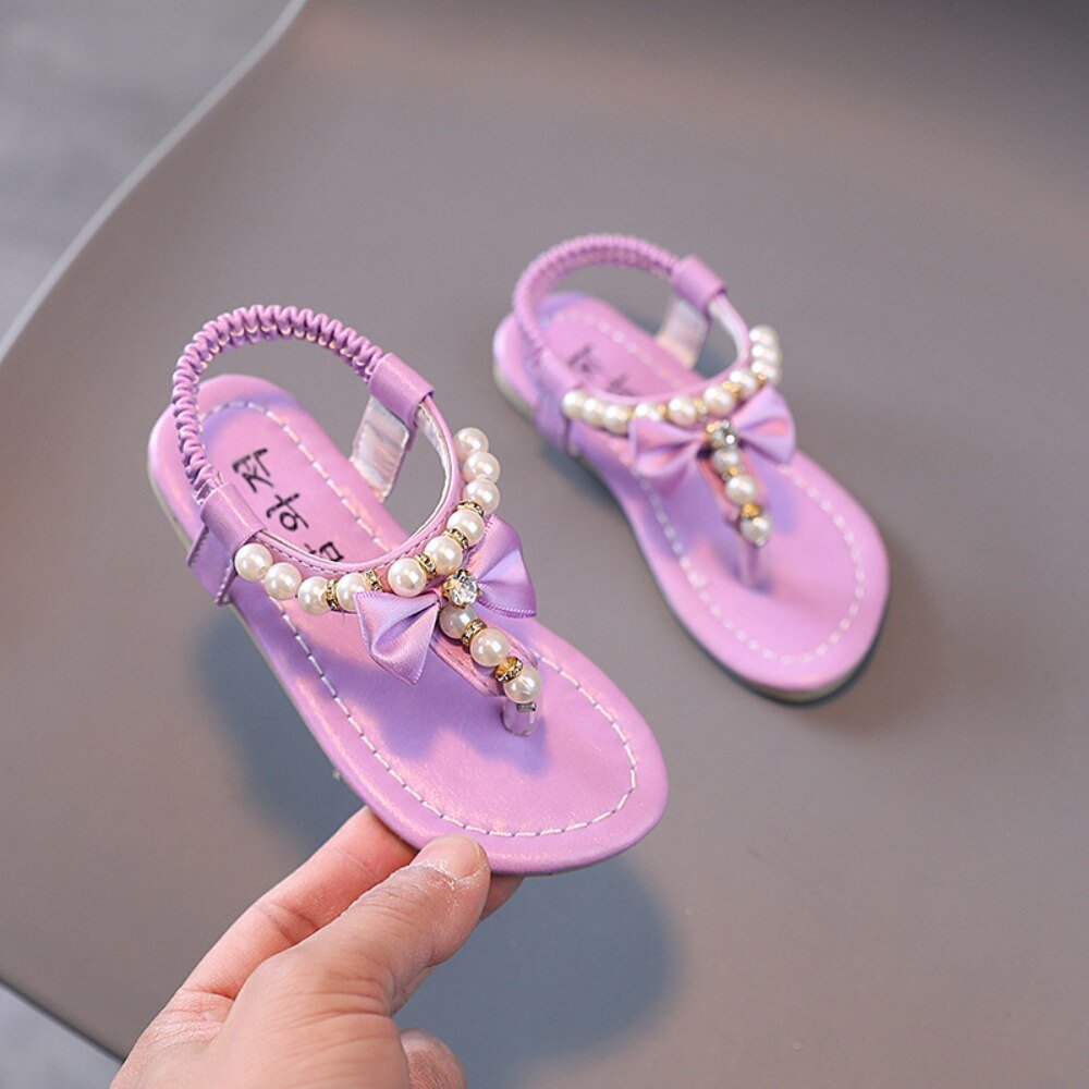 Sandales d'été et de princesse pour filles - Violet - Nos Sandales