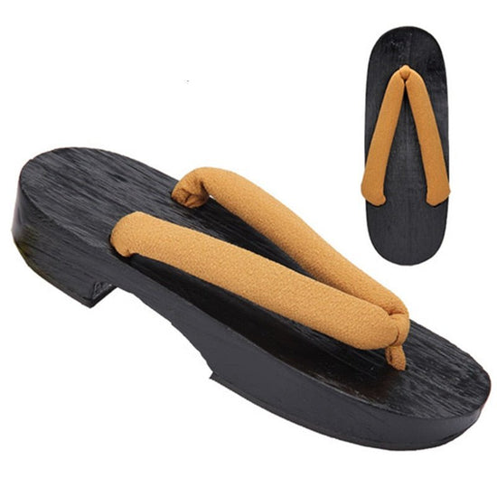 Sandales japonaises à semelle épaisse pour femme - Marron - Nos Sandales