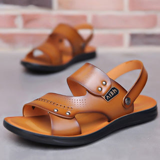 Sandales marrons classe et confortable pour homme - Bleue - Nos Sandales