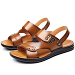 Sandales marrons classe et confortable pour homme - Khaki - Nos Sandales