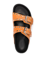 Sandales oranges confortables et a bout ouvert pour femme - Orange - Nos Sandales