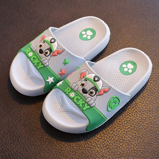 Sandales pat patrouille antidérapantes pour enfant - Gris - Nos Sandales