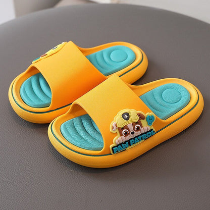 Sandales pat patrouille d'été avec coussin doux pour enfant - Jaune - Nos Sandales
