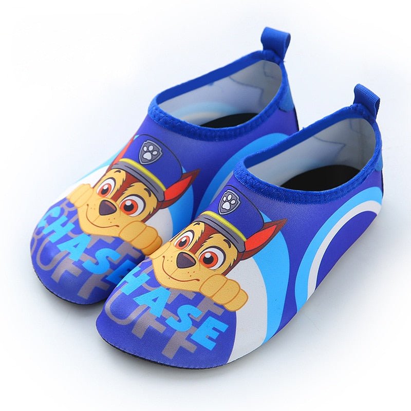 Sandales pat patrouille d'été plates pour enfant - Bleu - Nos Sandales