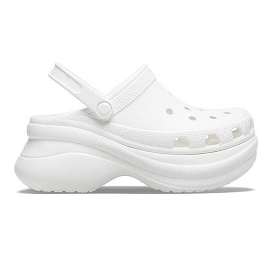 Sandales plateformes respirantes d'été à semelles épaisses pour femmes - Blanc - Nos Sandales