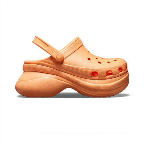 Sandales plateformes respirantes d'été à semelles épaisses pour femmes - Orange - Nos Sandales