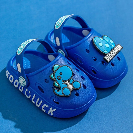 Sandales respirantes avec motif de dessin animé pour garçons - Bleu - Nos Sandales