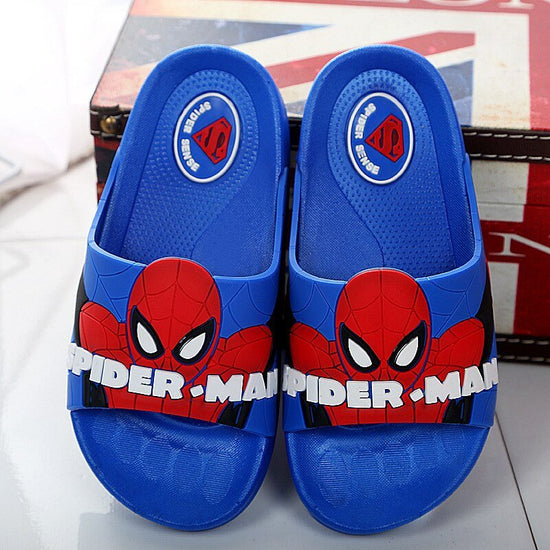 Sandales Spiderman de plage décontracté pour enfant - Bleu - Nos Sandales