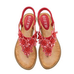 Sandales tendance & confort pour femme - Rouge - Nos Sandales